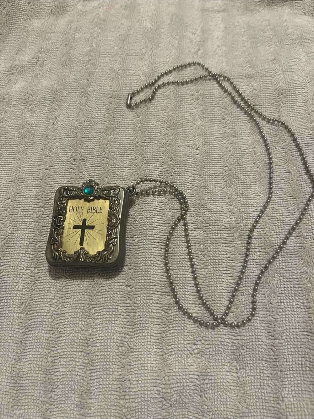 Miniature Bible Necklace